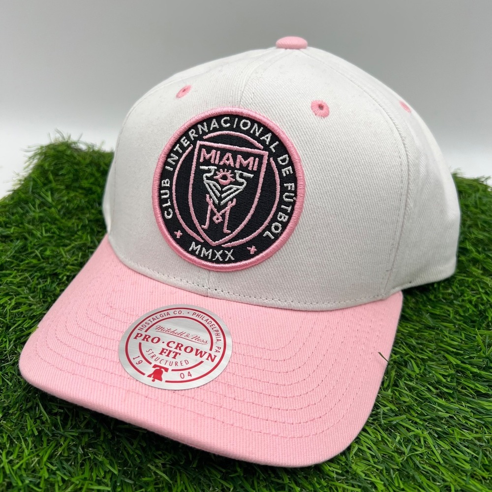 Mitchell & Ness Inter Miami CF Pro Crown Fit Structured Two Tone‎ Snapback Hat